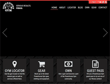 Tablet Screenshot of powerhousegym.com